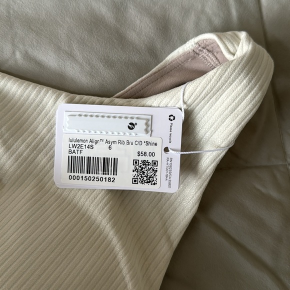Lululemon Align Asymmetrical Bra C/D *Shine - Picture 9 of 11